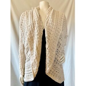 100% Cotton Off-white Cardigan